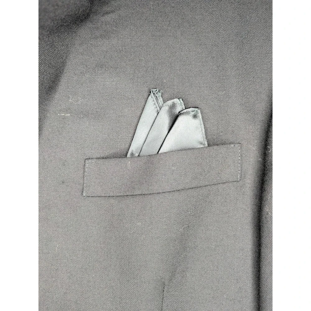 Vintage Giorgio Patrino 100% Pure Wool‎ Black Tuxedo Jacket Blazer Size 39R